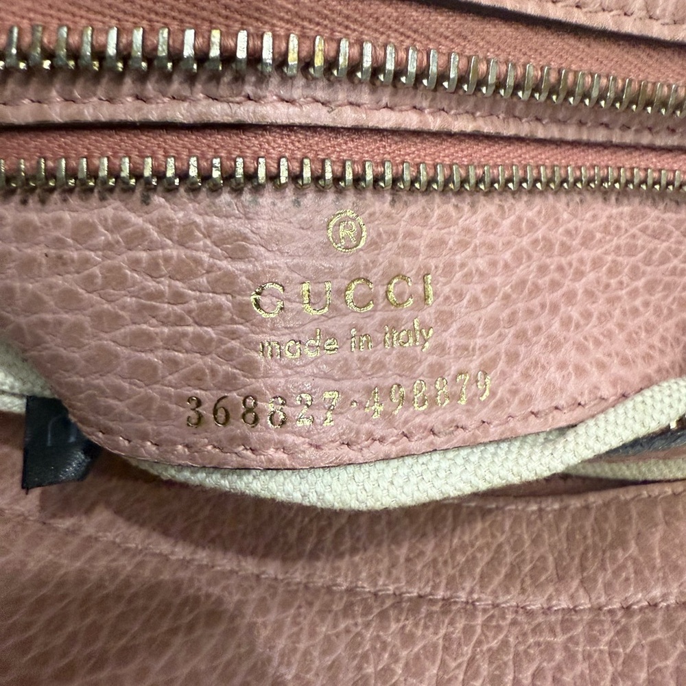 Gucci Pink Leather Swing Leather Tote Bag - Picture 15 of 16